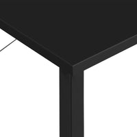 vidaXL Secretária de computador 80x40x72 cm MDF e metal preto
