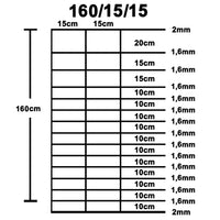 Cerca de jardim 50x1,6 m aço galvanizado