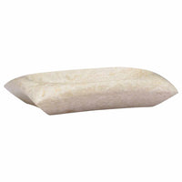 vidaXL Lavatório 50x35x10 cm mármore cor creme