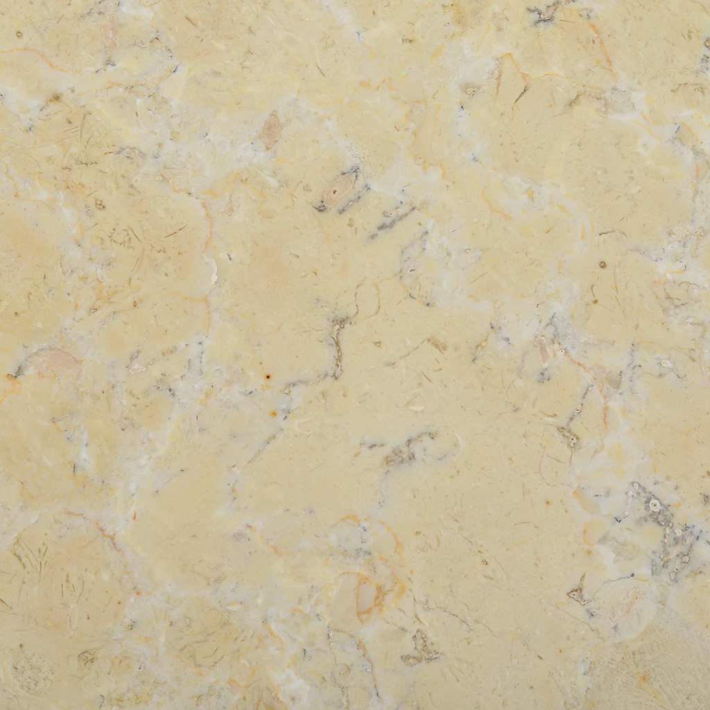 vidaXL Tampo de mesa Ø40x2,5 cm mármore cor creme