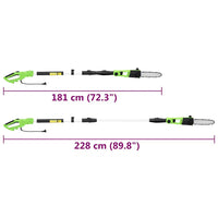 Motosserra telescópica e corta-sebes 25/41 cm 710/550 W