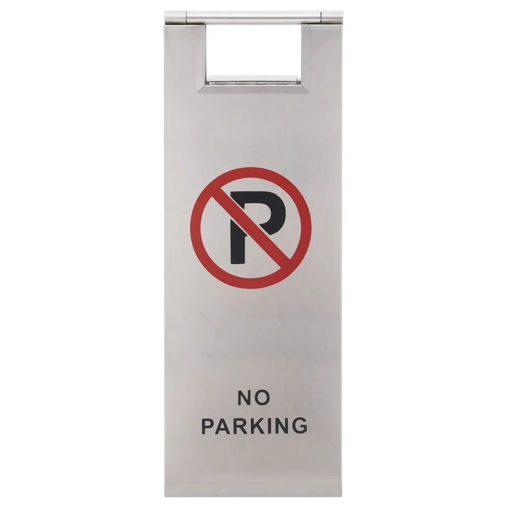 Placa de sinalização de estacionamento dobrável aço inoxidável