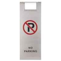 Placa de sinalização de estacionamento dobrável aço inoxidável