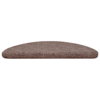 Tapetes de escada autoadesivos 5 peças 56x17x3 cm  claro meia-lua