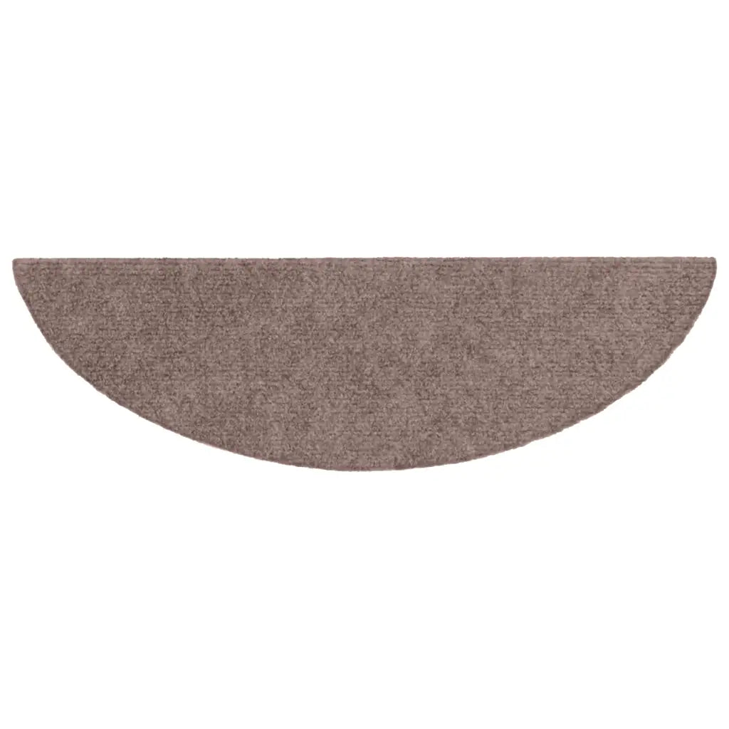 Tapetes de escada autoadesivos 5 peças 56x17x3 cm  claro meia-lua