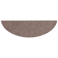 Tapetes de escada autoadesivos 5 peças 56x17x3 cm  claro meia-lua
