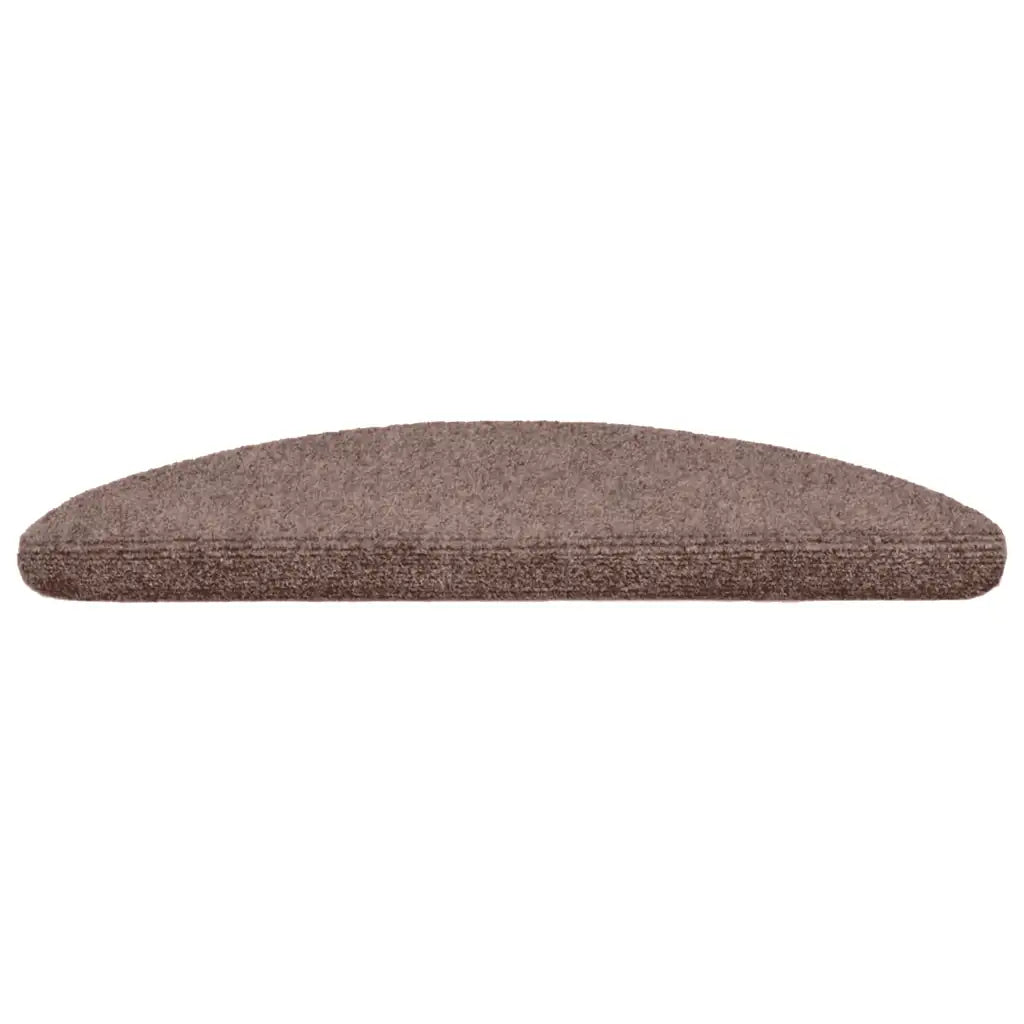 Tapetes de escada autoadesivos 10 peças 56x17x3 cm  claro meia-lua