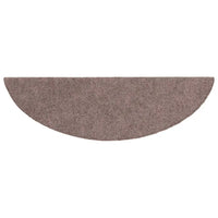 Tapetes de escada autoadesivos 10 peças 56x17x3 cm  claro meia-lua