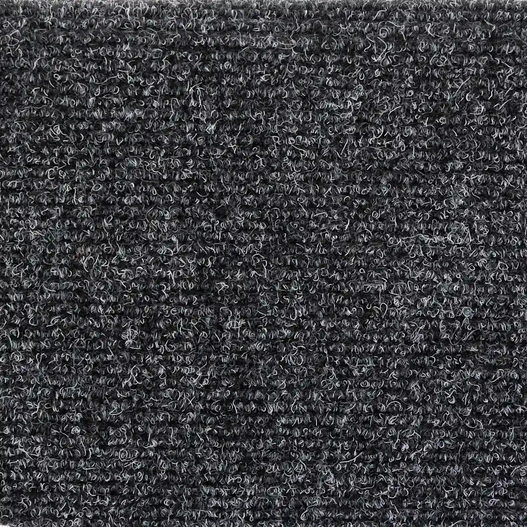 Tapetes de escada autoadesivos 5 peças 56x17x3 cm cinza escuro semicircular