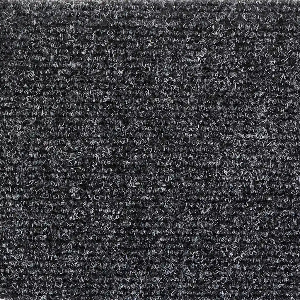 Tapetes de escada autoadesivos 10 peças 56x17x3 cm cinza escuro semicircular