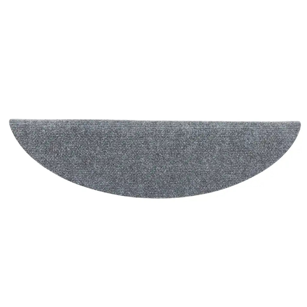 Tapetes de escada autoadesivos 10 pcs 56x17x3 cm cinzento-claro