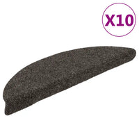 Tapetes de escada autoadesivos 10 peças 56x17x3 cm  meia-lua