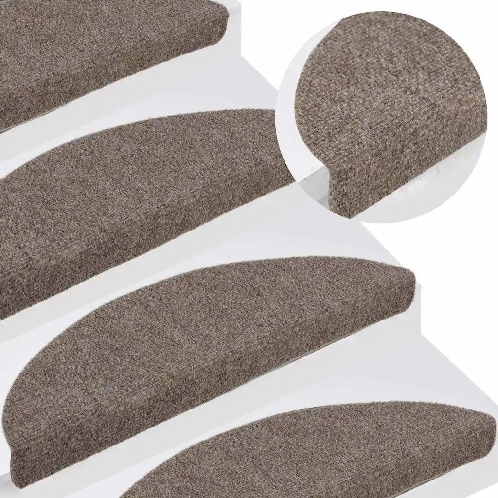 Tapetes de escada autoadesivos 5 peças 56x17x3 cm  semicircular