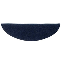 Tapetes de escada autoadesivos 5 peças 56x17x3 cm -marinho semicircular