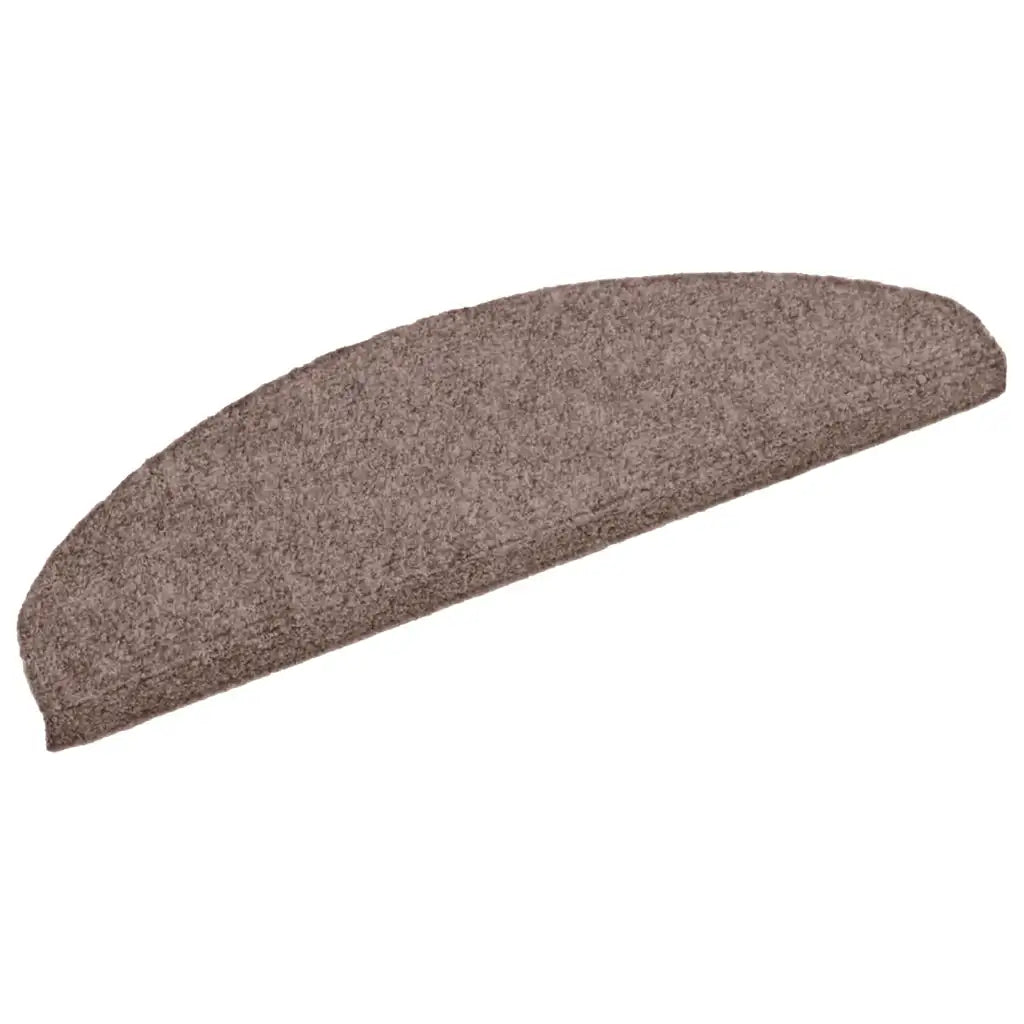 Tapetes de escada autoadesivos 5 peças 65x21x4 cm  claro semicircular grande