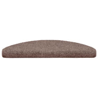 Tapetes de escada autoadesivos 5 peças 65x21x4 cm  claro semicircular grande