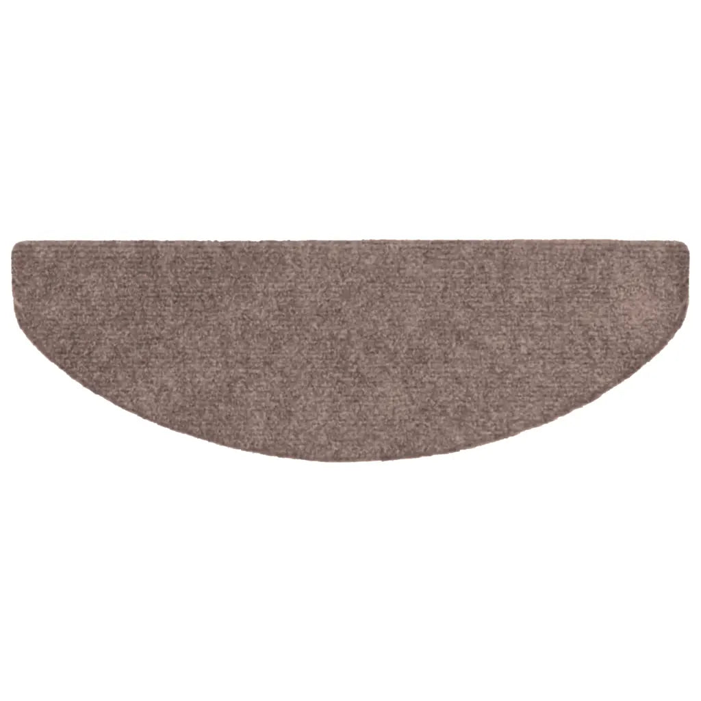 Tapetes de escada autoadesivos 5 peças 65x21x4 cm  claro semicircular grande