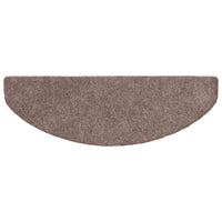 Tapetes de escada autoadesivos 5 peças 65x21x4 cm  claro semicircular grande