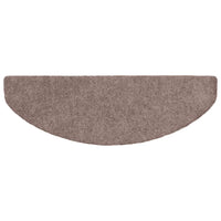 Tapetes de escada autoadesivos 10 peças 65x21x4 cm  claro meia-lua grande