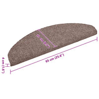Tapetes de escada autoadesivos 10 peças 65x21x4 cm  claro meia-lua grande