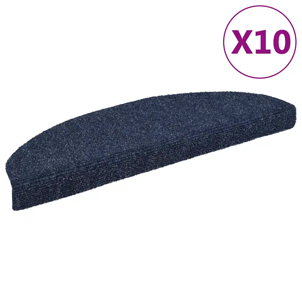 Tapetes de escada autoadesivos 10 peças 65x21x4 cm  semicircular grande
