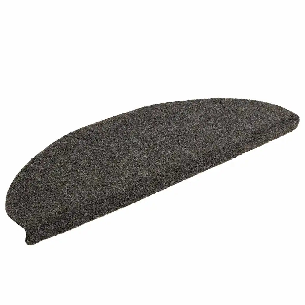 Tapetes de escada autoadesivos 5 peças 65x21x4 cm  semicircular grande