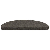 Tapetes de escada autoadesivos 5 peças 65x21x4 cm  semicircular grande