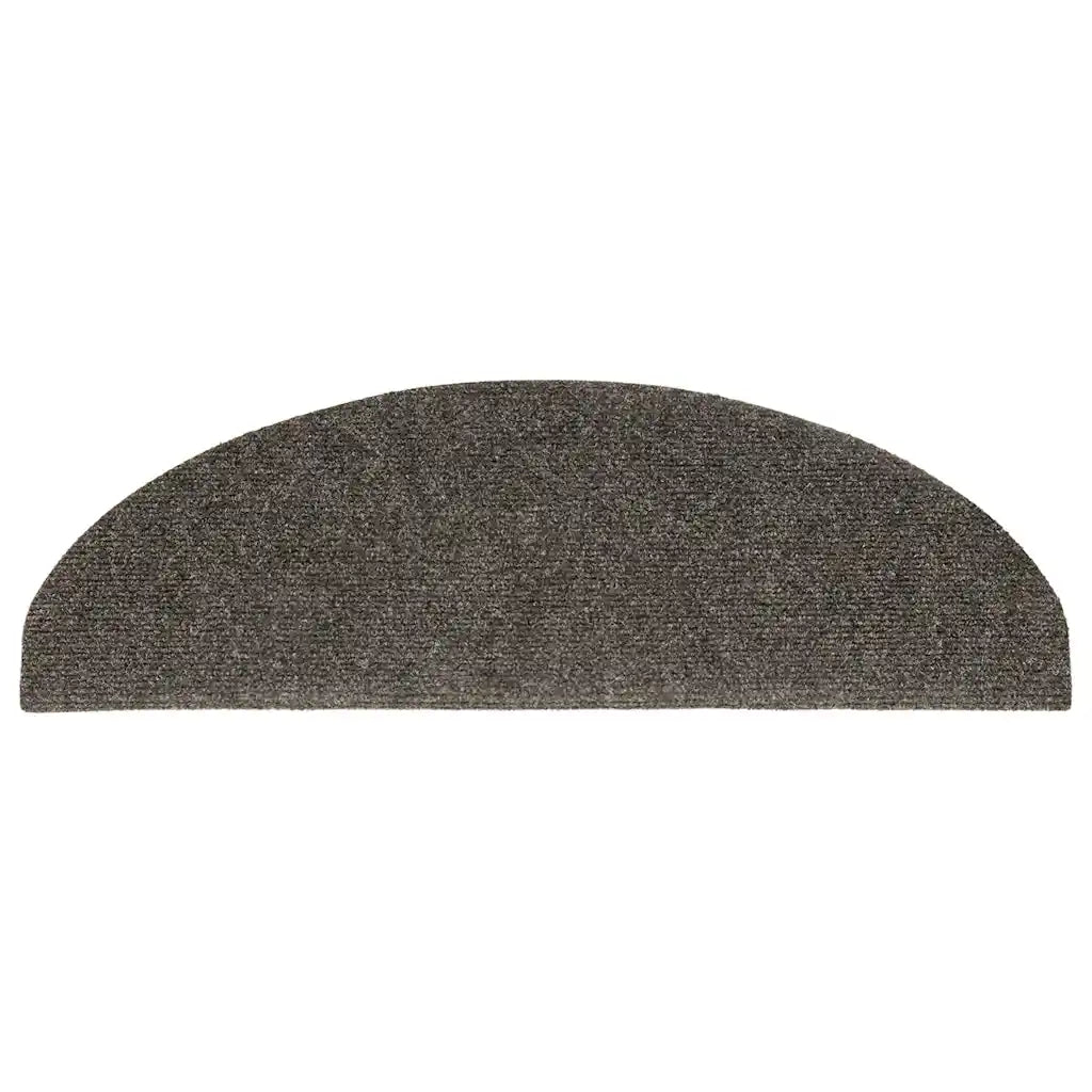 Tapetes de escada autoadesivos 5 peças 65x21x4 cm  semicircular grande