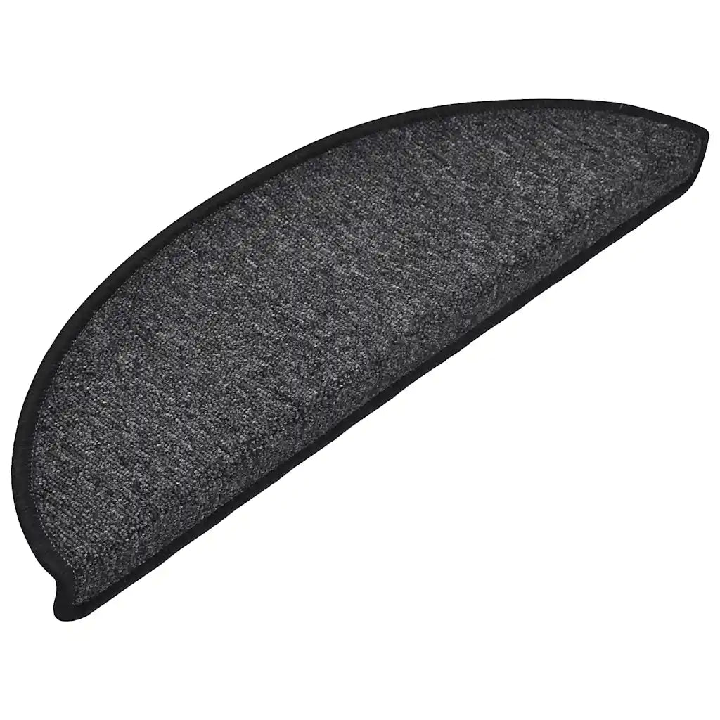 Tapetes de escada 10 peças 56x17x3 cm  semicircular