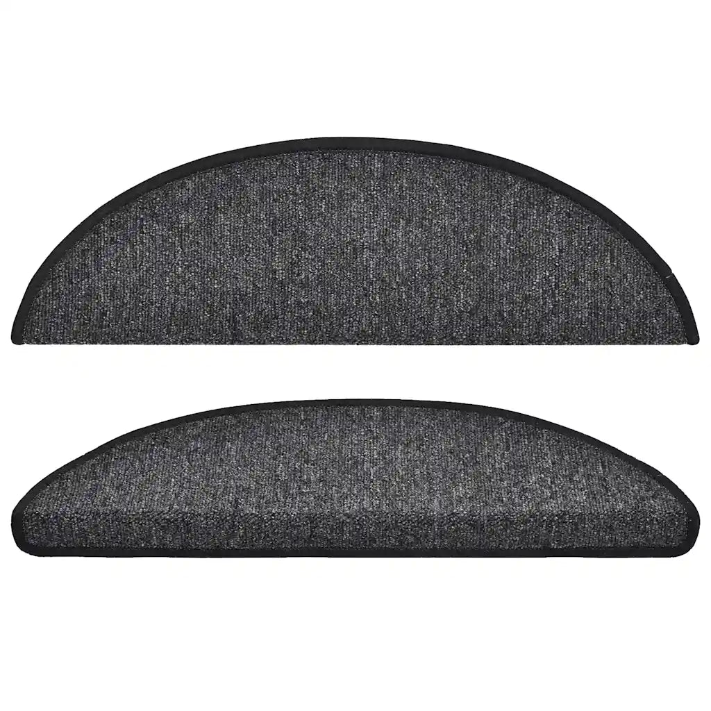 Tapetes de escada 10 peças 56x17x3 cm  semicircular