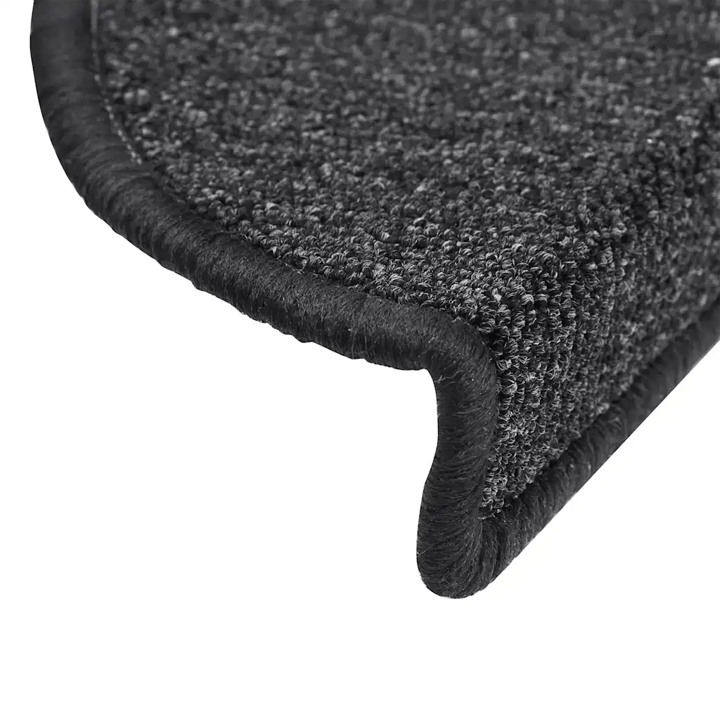 Tapetes de escada 10 peças 56x17x3 cm  semicircular