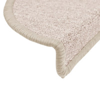 Tapetes de escada 10 peças 56x17x3 cm cinza-claro semicircular