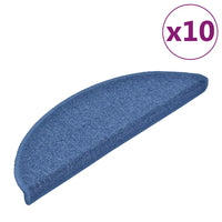 Tapetes de escada 10 peças 56x17x3 cm  semicircular