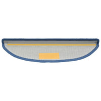 Tapetes de escada 10 peças 56x17x3 cm  semicircular