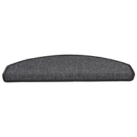 Tapetes de escada 10 peças 65x24x4 cm  meio redondo grande
