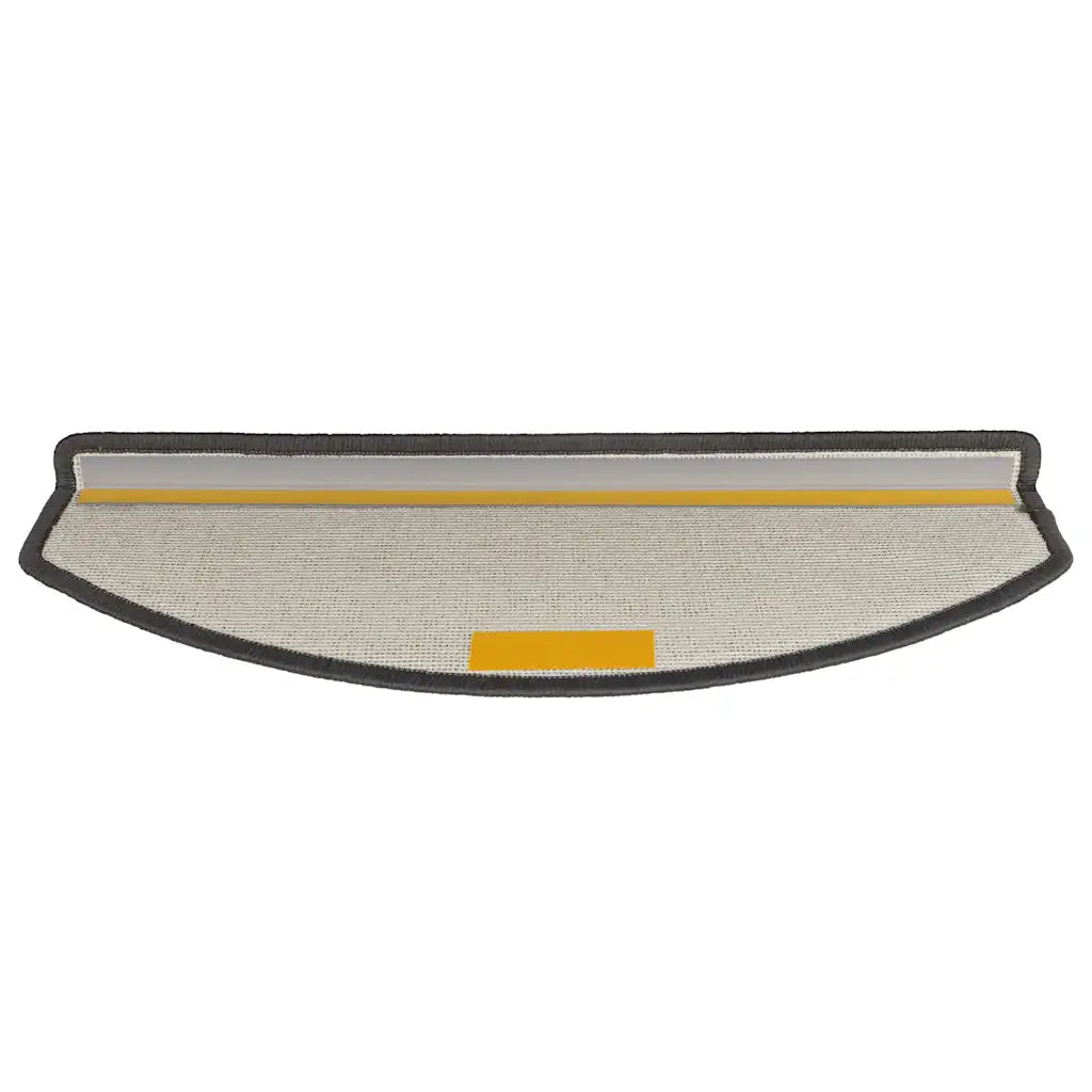 Tapetes de escada 10 peças 65x24x4 cm cinza escuro semicircular grande