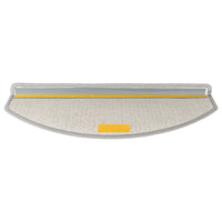 Tapetes de escada 10 peças 65x24x4 cm cinza claro semicircular grande