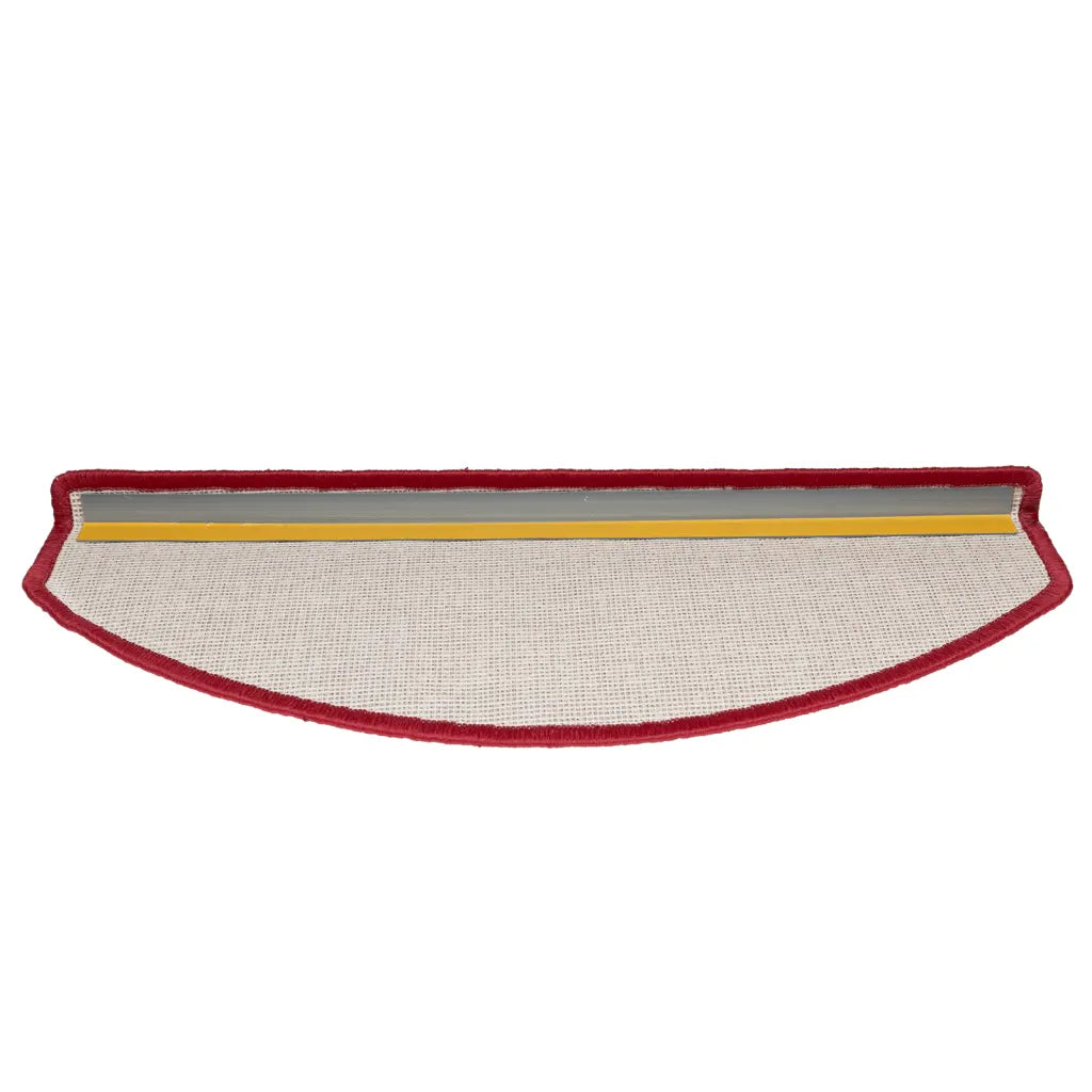 Tapetes de escada 10 peças 65x24x4 cm Vermelhos meio redondo grande