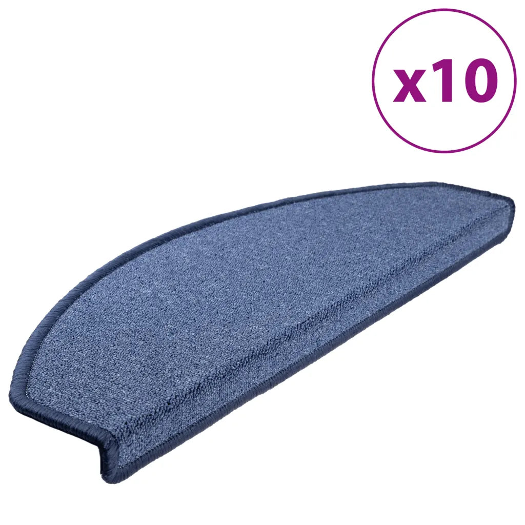 Tapetes de escada 10 peças 65x24x4 cm  semicircular grande
