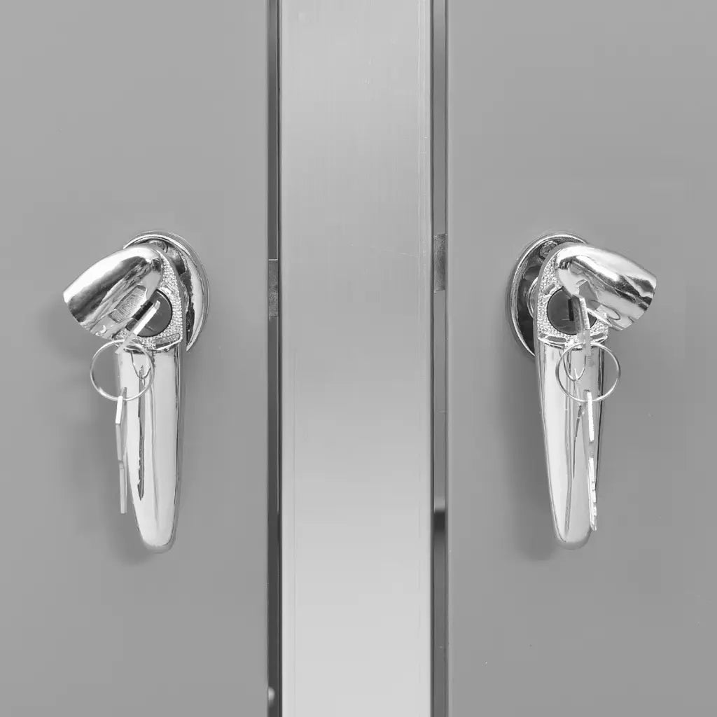 Abrigo triplo para caixotes do lixo 207x77,5x112,5 cm aço inox
