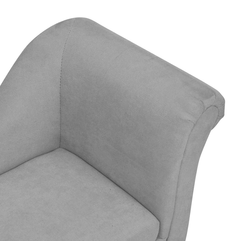 vidaXL Sofá para cães com almofada 83x44x44 cm pelúcia cinzento