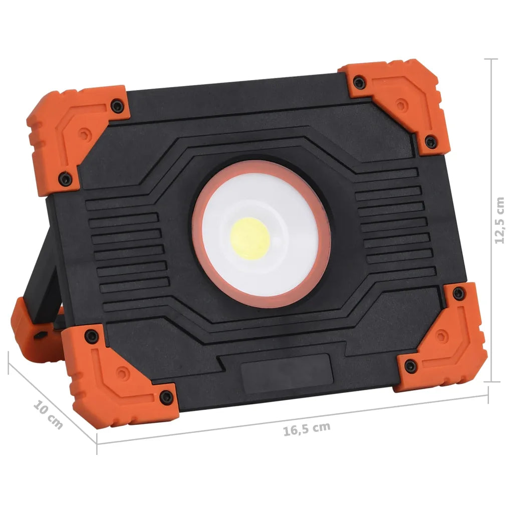Holofote portátil c/ iluminação LED 10 W ABS branco frio