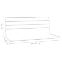 Barra de segurança p/ cama infantil (76-137)x55 cm ferro