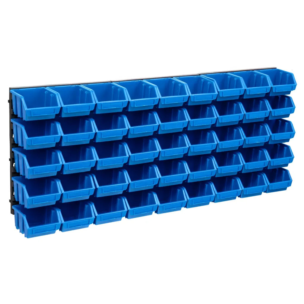48 pcs Kit caixas arrumação com painéis de parede  e preto