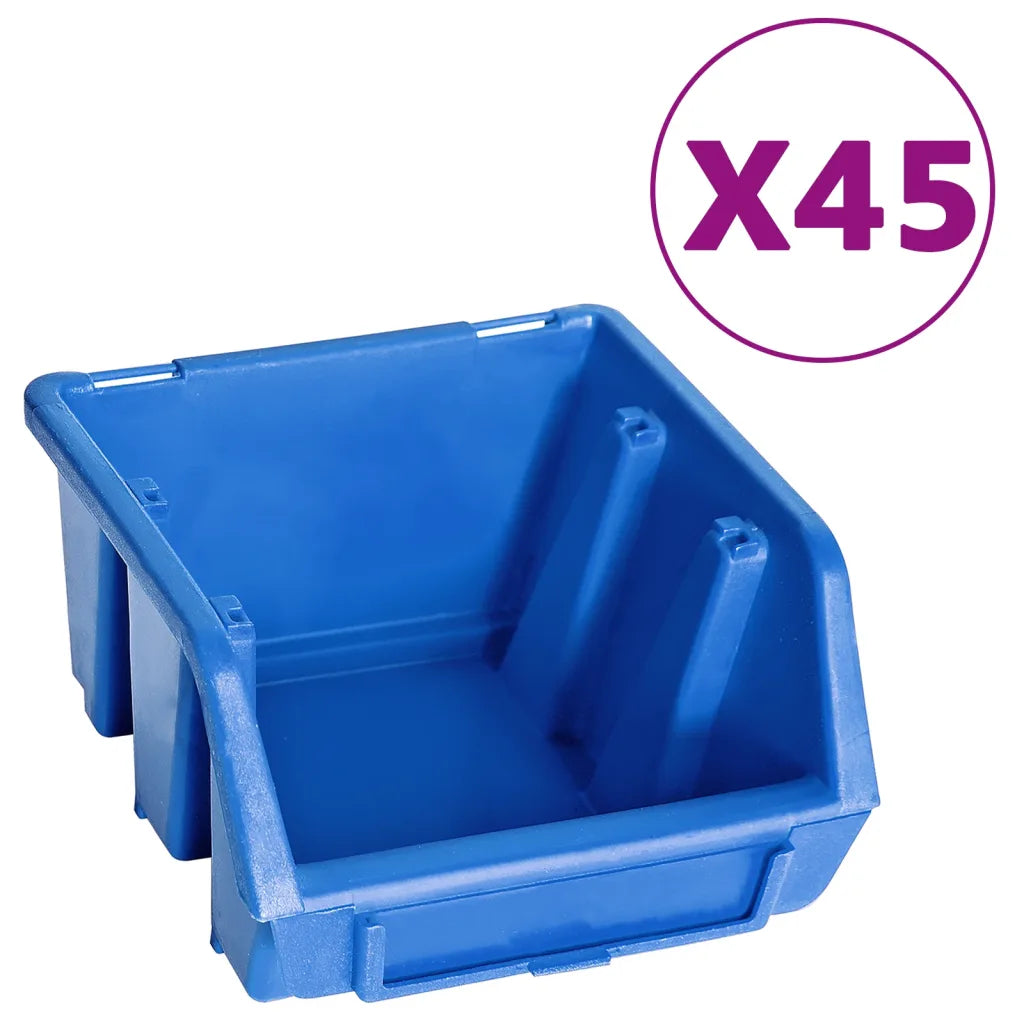 48 pcs Kit caixas arrumação com painéis de parede  e preto