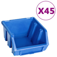 48 pcs Kit caixas arrumação com painéis de parede  e preto