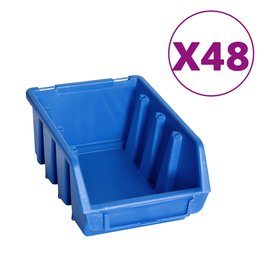 128 pcs Kit caixas arrumação com painéis de parede  e preto