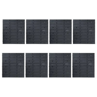 128 pcs Kit caixas arrumação com painéis de parede  e preto