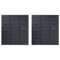 39 pcs kit caixas arrumação com painéis parede  e preto
