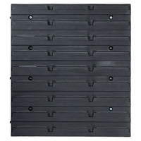 39 pcs kit caixas arrumação com painéis parede  e preto